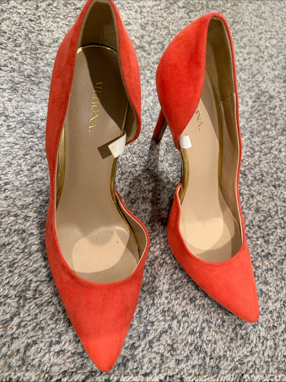 Merona Red Suede Pointed-Toe Stiletto Pumps